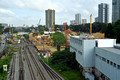DG390559. RTS rail link. Bukit Chagar station construction site. Johor Baru. Johor state. Malaysia. 8.3.2023.