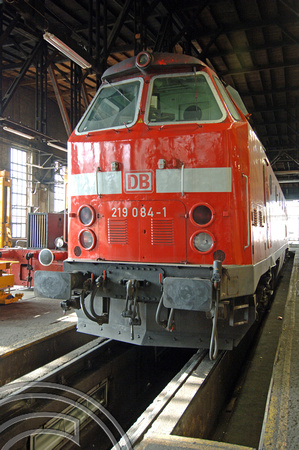 FDG05505. 219 084. Erfurt depot. Germany. 13.2.07.