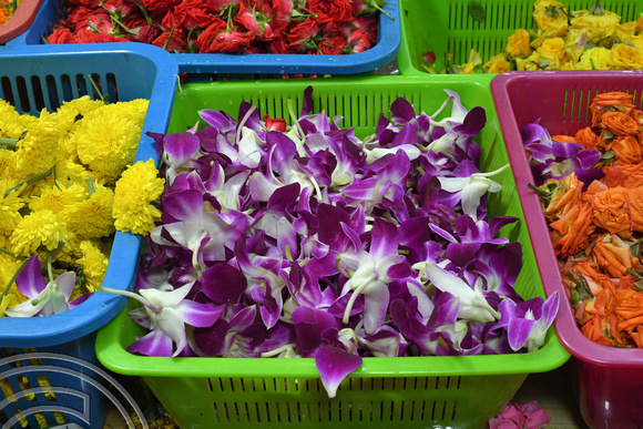 DG390595. Selling flowers. Little India. Singapore. 8.3.2023.