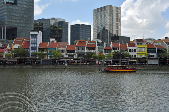 DG390746. Boat Quay on the Singapore River. Singapore. 9.3.2023.