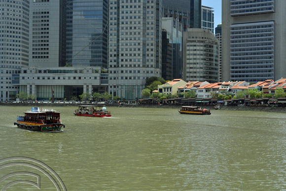 DG390753. Boat Quay on the Singapore River. Singapore. 9.3.2023.
