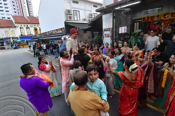 DG390824. Hindu wedding. Siddh Peeth Shree Lakshminarayan Temple. Chander Rd. Little India. Singapore. 9.3.2023.