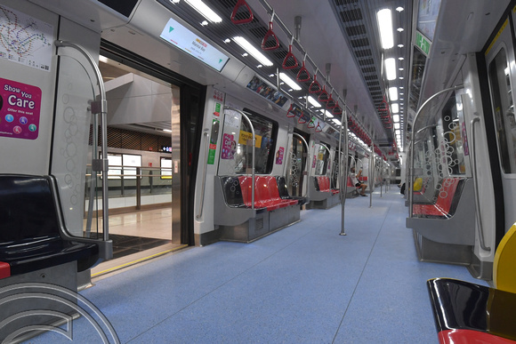 DG390637. Interior. Thompson East Coast line train. MRT. Singapore. 9.3.2023.