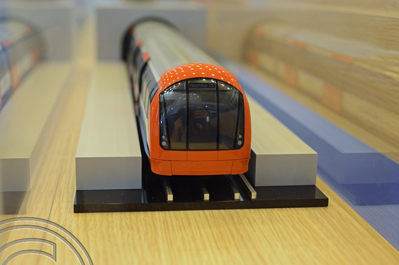 DG146805. Model of Hitachi tube train. Railtex. London. 30.4.13.
