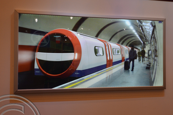 DG146879. Siemens model tube train. Railtex. London. 1.5.13.