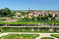 TD24976. River and gardens. Albi. France. 13.6.09.