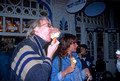 T5413. Eating Ice cream at the Tivoli gardens. Copenhagen. Denmark. August 1995