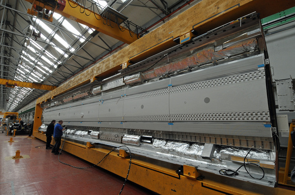 DG65259. Roof panel. Class 379 production line. Derby. 13.10.10.