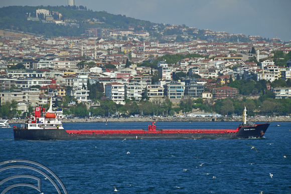 DG393844. Bulk Carrier Kaan Deval. IMO  9488499. 5229 Gross tonnes. Built 2008. Istanbul. Turkey. 7.5.2023.