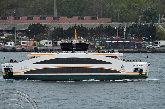 DG393567. Passenger ship SH Durushu. IMO 9764922. 294 gross tonnes. Built 2015. Istanbul. Turkey. 6.5.2023.
