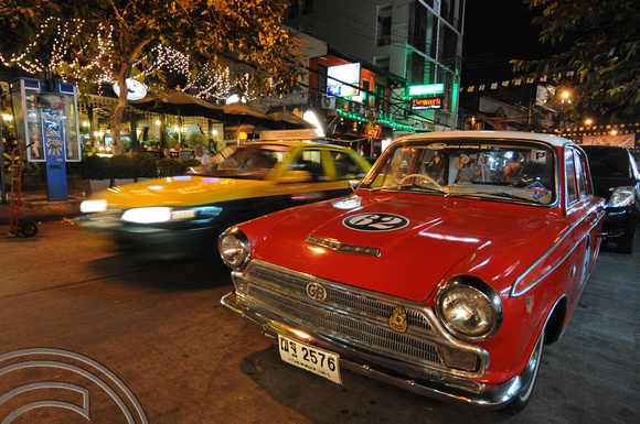 TD08452. Classic car. Rambutri. Bangkok. Thailand. 2.1.09.