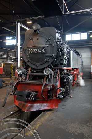 FDG2956. 99 7234 Wernigerode works. Harz railway. Germany. 17.2.06.