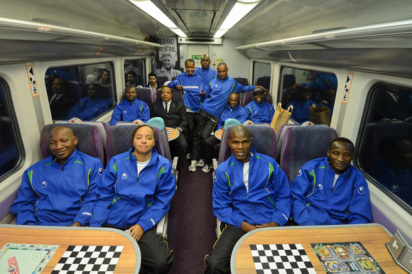 DG118045. Tanzanian Olympic team commute by GC. 11.7.12