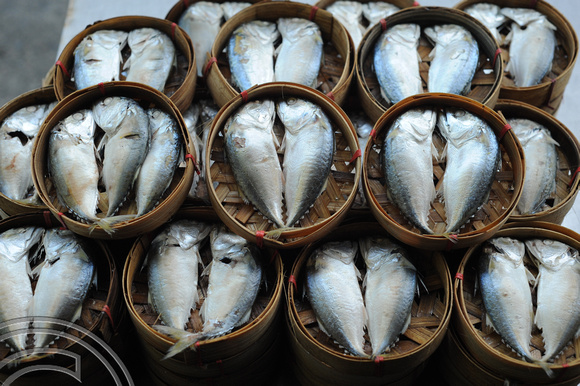 TD09953. Fish in the market. Ayutthaya. Thailand. 18.1.09.