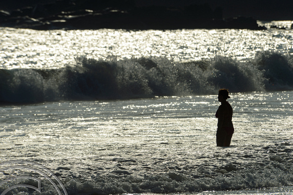 DG238485. Playing in the  waves. The long beach. Mirissa. Sri Lanka. 28.1.16