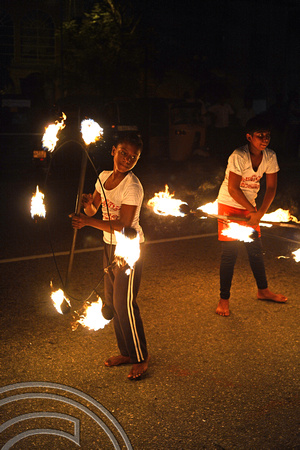 DG237054. Fire dancers. Colombo. Sri Lanka. 8.9.16.