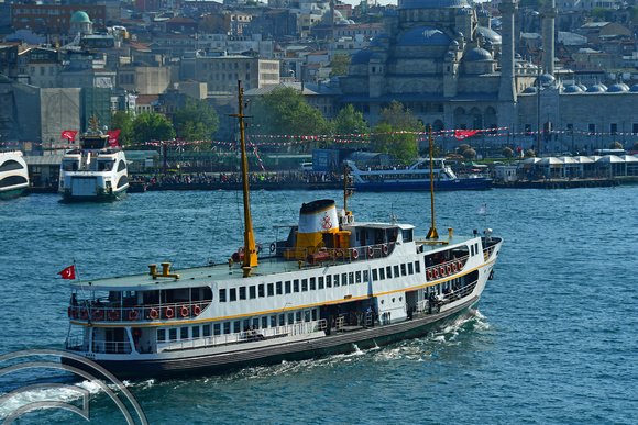 DG393829. Passenger ship Moda. IMO 8113255. 456 gross tonnes. Built 1986. Istanbul. Turkey. 7.5.2023.