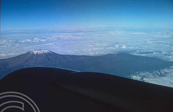 T10813. Mt Kilimanjaro seen from a BA flight. 12.05.01