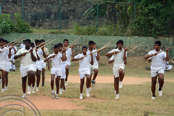 DG238850. Marching practise. Galle. Sri Lanka. 2.2.16