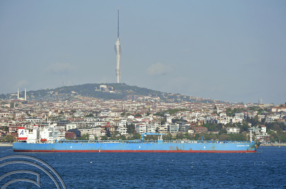 DG393864. Crude oil tanker Advantage Atom. IMO 9472622. 61336 gross tonnes. Built 2011. Istanbul. Turkey. 7.5.2023.