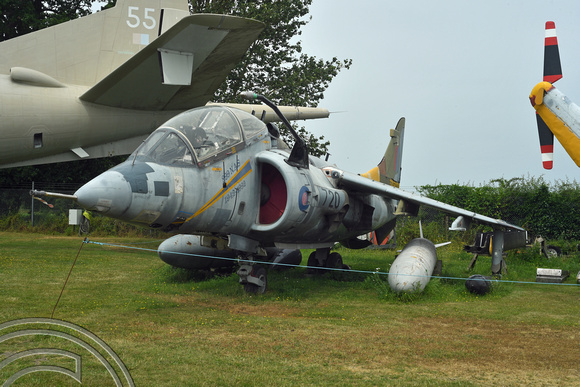 DG398229. Harrier jump jet. Norwich aviation museum. Norfolk. 23.6.2023.