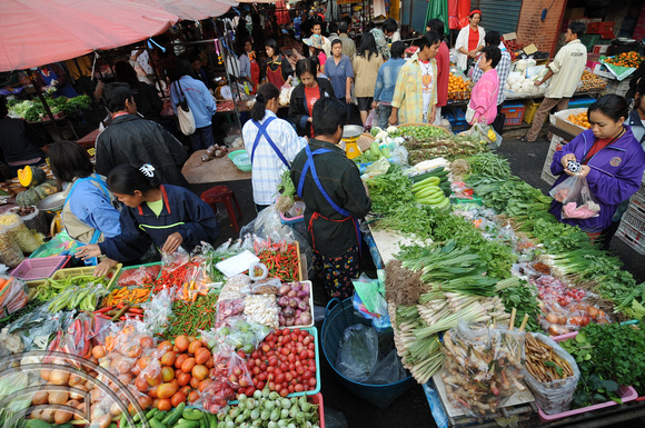 TD09989. Market. Ayutthaya. Thailand. 18.1.09.
