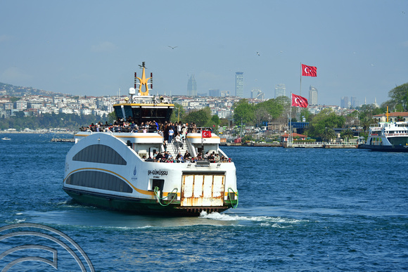 DG393807. Passenger ship SH Gumussu. IMO 9764946. 294 gross tonnes. Built 2015. Istanbul. Turkey. 7.5.2023.