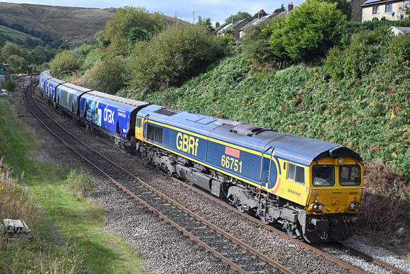 DG428808. 66751. 6E09. 0726 Liverpool Biomass Tml to Drax. Marsden. 27.9.2024.