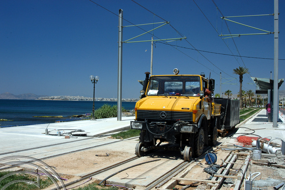 FDG1072. New tramway. Ellinikon. Athens. Greece. 27.5.04.
