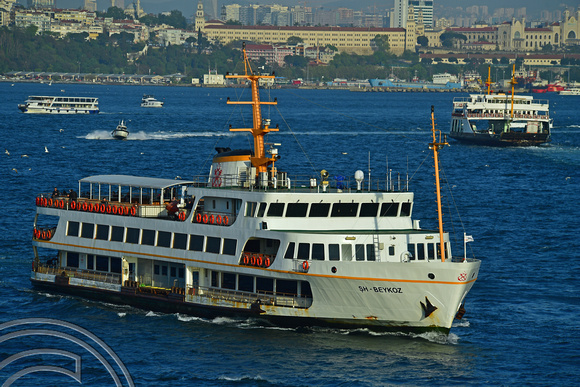 DG393903. Passenger ship SH Beykoz. IMO 9466843. 741 gross tonnes. Built 2009. Istanbul. Turkey. 7.5.2023.