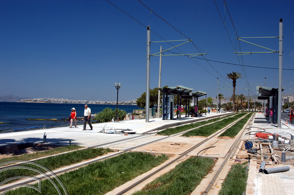 FDG1070. New tramway. Ellinikon. Athens. Greece. 27.5.04.