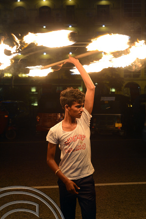 DG237068. Fire dancers. Colombo. Sri Lanka. 8.9.16.