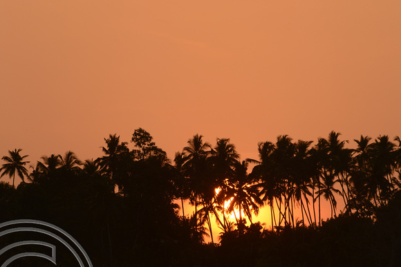 DG238546. Sunset. Mirissa. Sri Lanka. 28.1.16