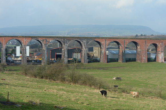 DG240397. Whalley viaduct. 13.2.16
