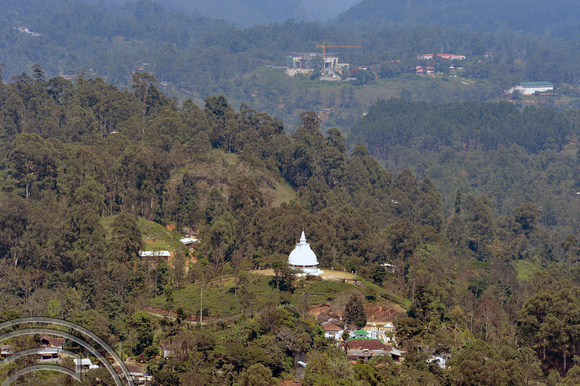 DG238094. Buddhist stupa West of Haputale. Hill Country. Sri Lanka. 18.1.16.