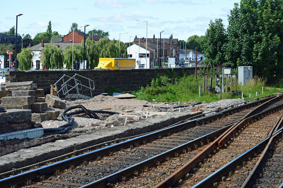 DG248580. Rebuilding the Preston bound platform. Chorley. 27.7.16