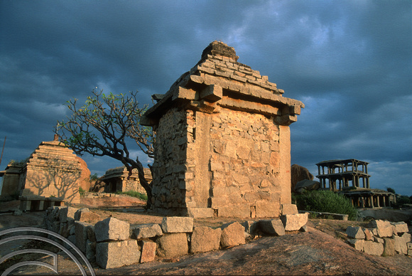 T6127. Small shrine. Hampi. Karnataka. India. December.1997