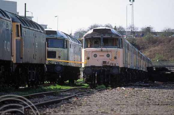 3707. Condemned class 47s. Old Oak Common open day. 19.3.94