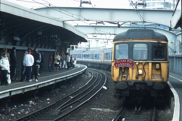 12033. 312792. 312781. Working 1Z31 Southend - Fenchurch St Class 312 farewell. Limehouse. 29.03.03