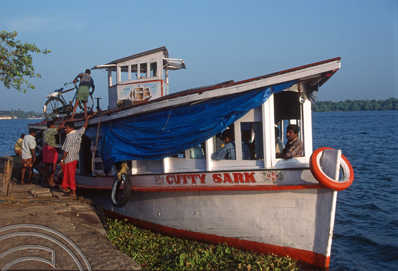 T6300. Local ferry to Ernakulam. Cochin. Kerala. India. December.1997