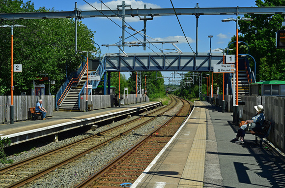 DG398612. View of the station. Rugeley Town. 7.7.2023.