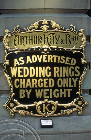 T14382. Victorian advertising for wedding rings by weight.  Manchester. England. 7.10.02
