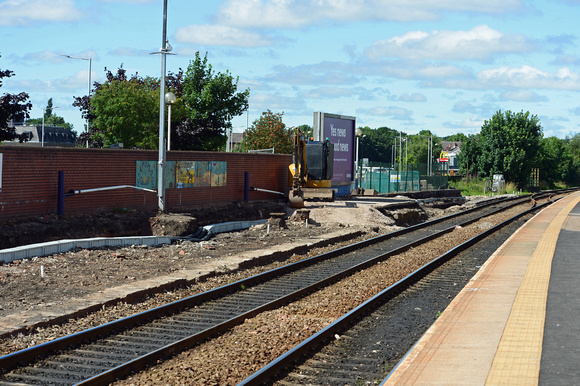 DG248577. Rebuilding the Preston bound platform. Chorley. 27.7.16