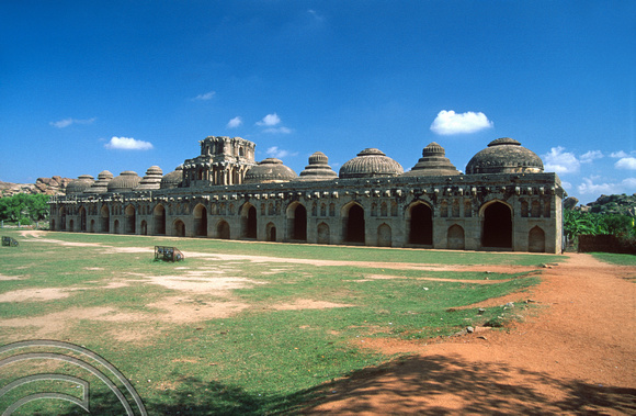 T6151. The Elephant stables. Hampi. Karnataka. India. December.1997