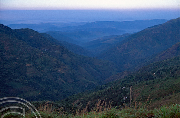 T6396. Sunrise in the hills. Kerala. India. December.1997