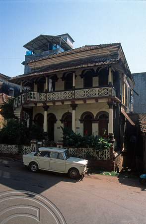 T6011. Villa in the regional town. Mapusa. Goa. India. November 1997