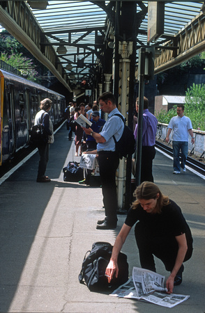 12369. Passengers stranded after their train was cancelled. Drayton Park. 16.7.03