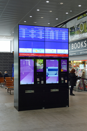 DG244342. New ticket machine and information screens. Harrogate. 18.5.16