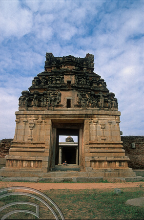 T6182. Vittala Temple gate. Hampi. Karnataka. India. December.1997