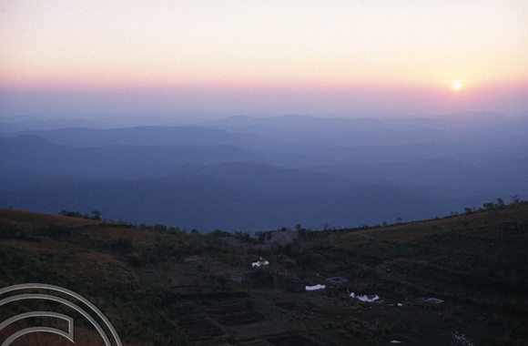 T6386. The hills at sunset. Kerala. India. December.1997